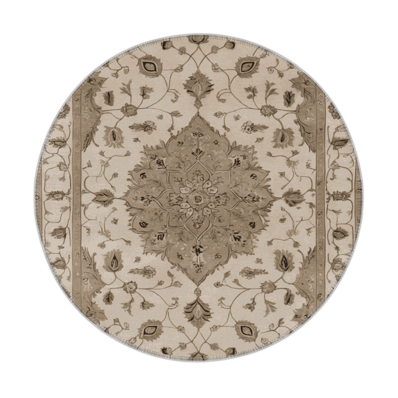 Tapis intérieur et extérieur Tabriz, Rond 5 pi