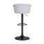 Tabouret de bar réglable en bois noir