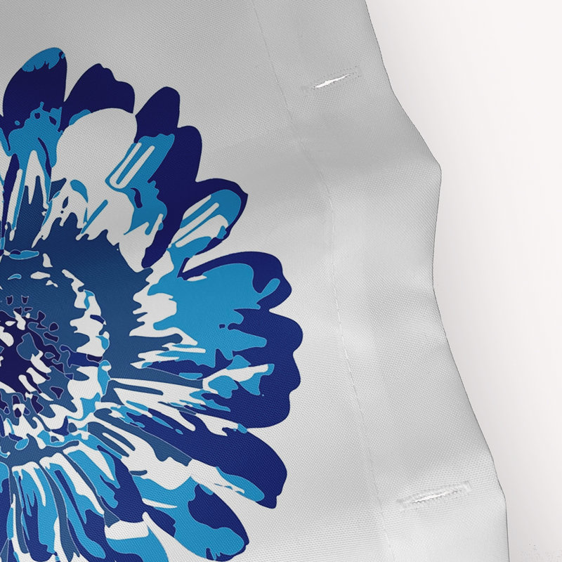 Caillo Floral Shower Curtain, Blue