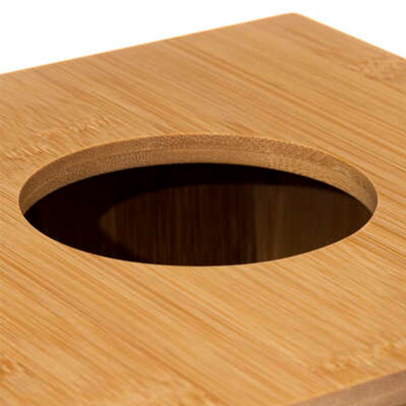 Scalise Waste Bin bamboo with lid 6lt capacity