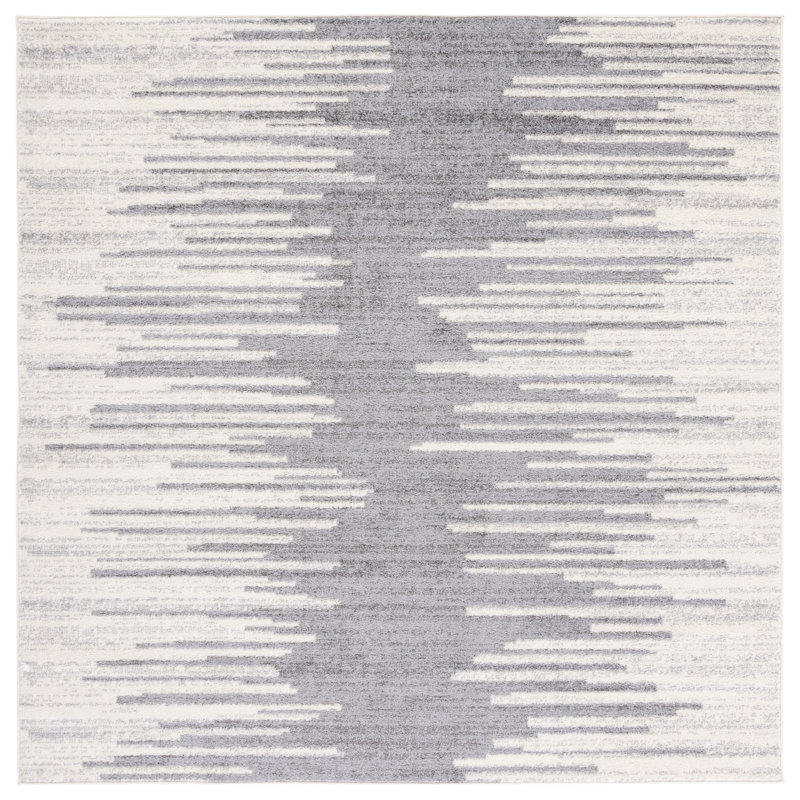 Tulum Performance Abstract Rug, Square 6'7"