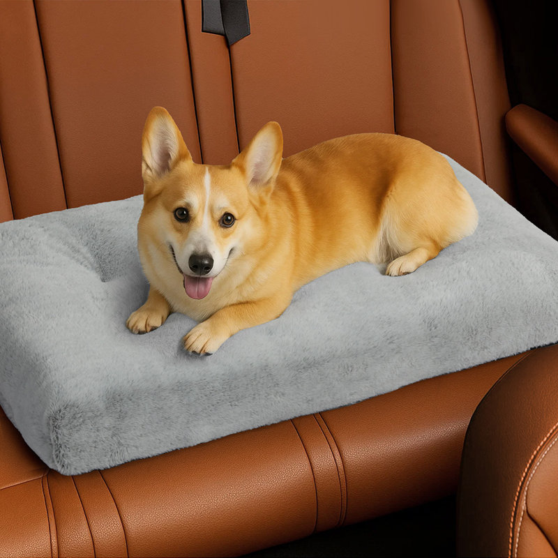 Faux Fur Pet Bed, 9cm H x 60cm W x 90cm D