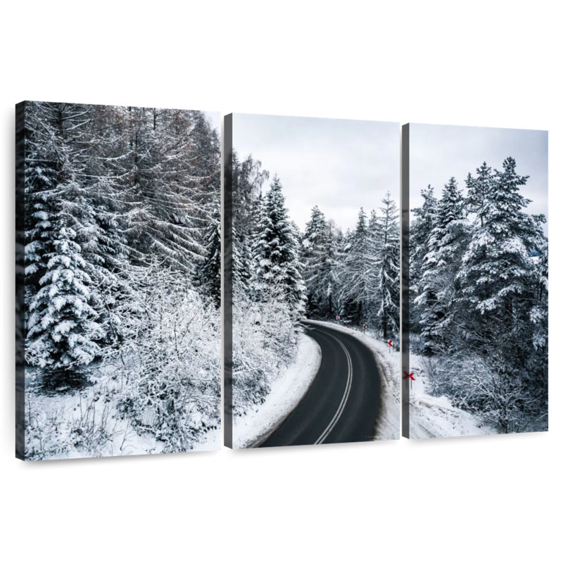Harnek Curvy Road en hiver, H 42 po x l 65 po