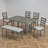 Sarinity 6 - Person Trestle Dining Set-2060346579