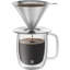 ZWILLING Sorrento Stainless Steel Pour Over Coffee Filter with Double-Wall Glass Coffee Mug