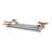 Decorative Tray, Marble Base, Gold Branch Handles With Dragonfly, 15 Inch