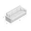 Eukleides 88'' Upholstered Convertible Sofa