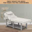 74 Inch Professional Massage Table With Adjustable Headrest,pu Leather Spa Facial Bed With Metal Frame
