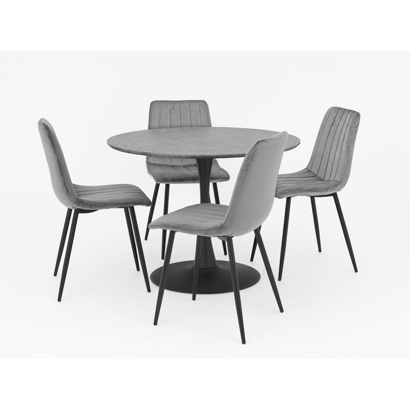 4 - Person Dining Set, Grey