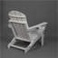 Chaise Adirondack pliante en PEHD avec porte-gobelet double - Chaise Adirondack en composite avec texture bois-780130037