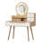 Sophisticated Makeup Table With 4 Drawers And 3 Different Lighting Modes For Bedroom Dressing Open Shelves Drawer Space