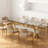 71" Tempered Glass & Metal Rectangular Dining Table-981573816