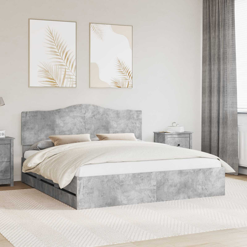 Bed, Concrete Grey, Super King (6')
