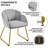 Fitchburg 20'' H Upholstered Metal Dining Chair-1128825649