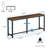 70.9-Inch Extra Long Console Table Behind Couch, Sofa Table for Living Room Small Space, Rustic Industrial Narrow Entryway Table (Brown)-1859871037