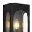 1 - Light Dusk to Dawn Seeded Glass Rectangular Black Outdoor Wall Lantern