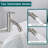 Brushed Nickle Bathroom Faucet For 2 Mode Faucet For Bathroom Sink With 360° Rotating Aerator-121292248