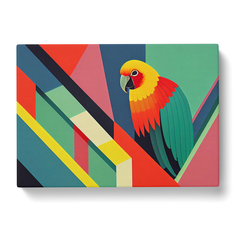 Parrot Abstract Vol.1 - Wrapped Canvas Print, 35cm H x 50cm W x 3cm D