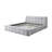 Gray Chenille Eastern King Bed