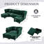 Canapé modulaire modulaire, canapé convertible 6 places, canapé modulaire en U avec repose-pieds avec rangement-1002103055