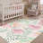 Cherry Machine Washable Floral Area Rug With Non-Slip Backing-1038909904