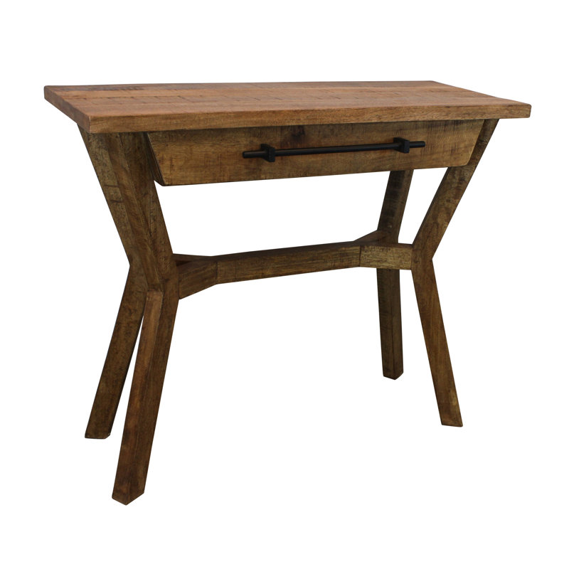 Console en bois massif 36 po avec tiroirs 36 po