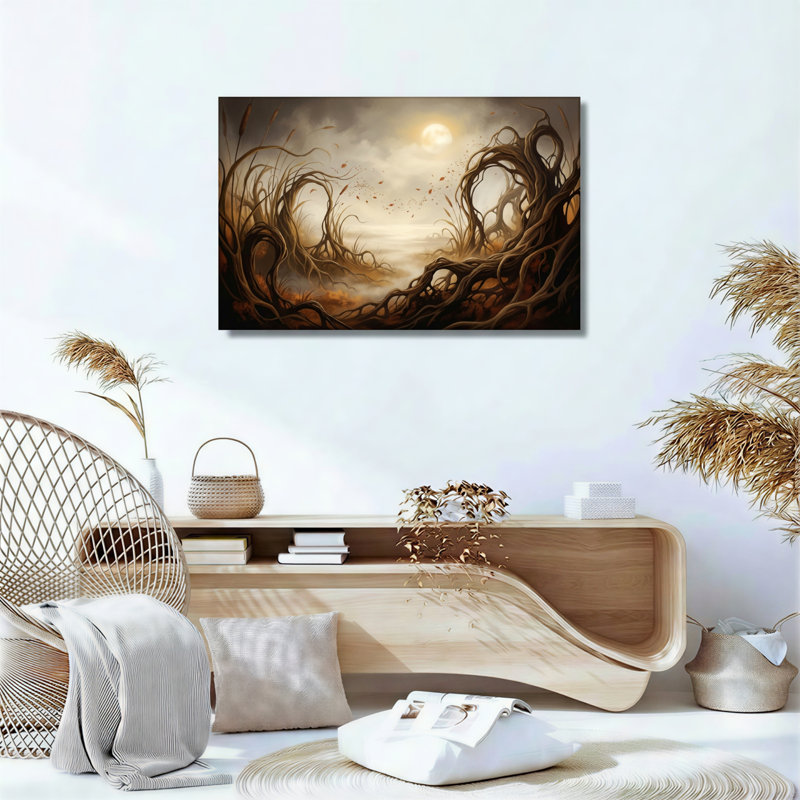 Ensemble de 1 tableau sur toile « Forêt mystique », H 24 po x l 36 po, Wrapped Canvas