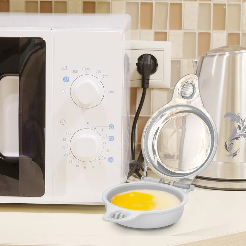 Microwave Egg Maker, a Healthy Breakfast Cooking Utensil - Kitchen Essentials, Easy to Make- Holds Up to Two Eggs and Cooks in 45 Seconds