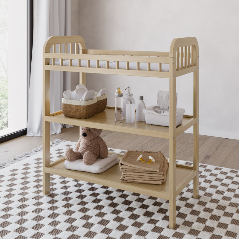 Table à langer avec coussin Pasadena, Bois flottant