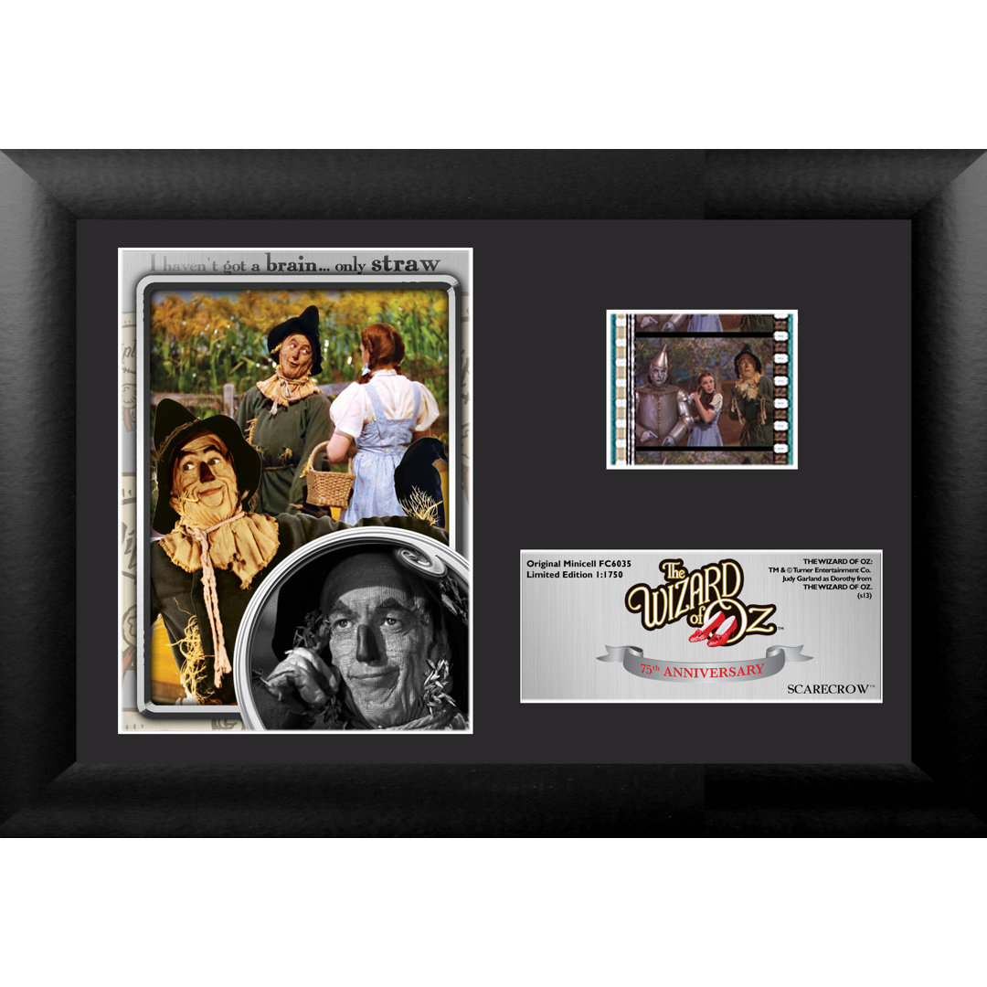 Wizard of Oz 75th Anniversary (Scarecrow) 7 x 5 FilmCells Framed Desktop Display with Stand Trend Setters