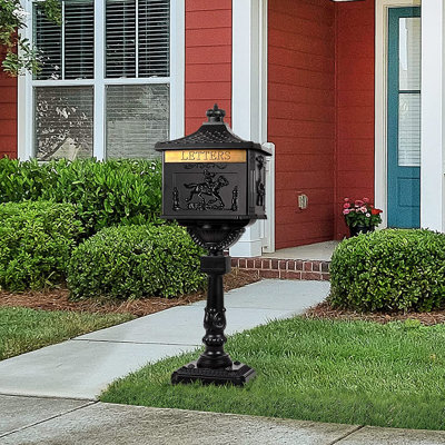 Aluminum Post Mounted Mailbox