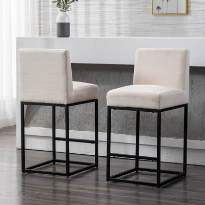 Bernardini Modern Upholstered Counter Stool