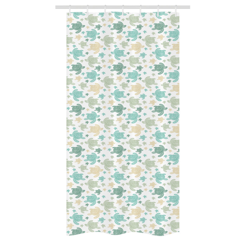 Shower Curtain with Hooks Included, 36" W x 72" L