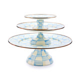 Sky Check Large Pedestal Platter