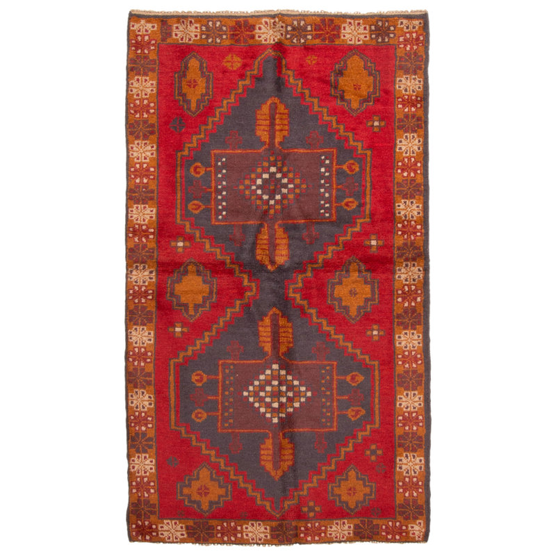 Rizbaft Red Rug 3'6" x 6'4"