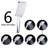 High Shower Faucet - 6 Spray Settings, Lightweight, Square Easy Installing Handheld Patterns, Optimize Force, Include Arm