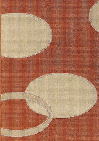 Tapis intérieur / extérieur en polypropylène géométrique tissé à la machine Walmsley, Rectangle 7 pi 2 po x 10 pi 5 po
