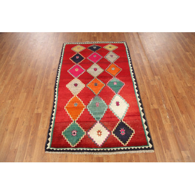 Tapis à motif géométrique Gabbeh