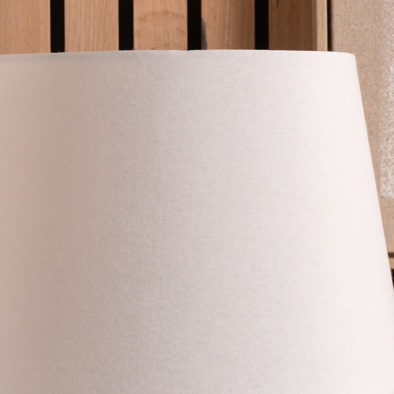 28cm H Cotton Empire Lamp Shade ( Uno ), White