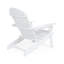 Chaise Adirondack pliante Bellwood en bois blanc avec porte-gobelets