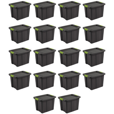 Sterilite Latching Tuff1 Stackable Storage Tote Bin w/ Latch Lid