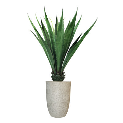 59'' Faux Agave Tree in Fiberstone Planter