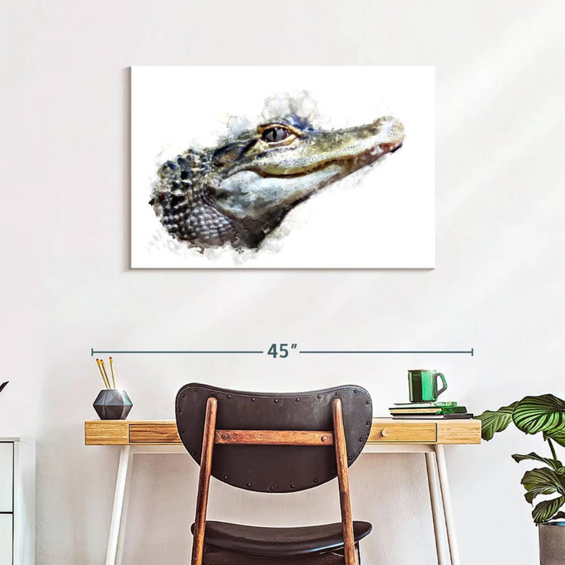 Crocodile Head, 24" H x 36" W