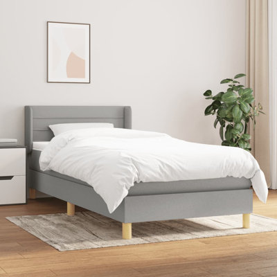 Box Spring Bed with Mattress Fabric