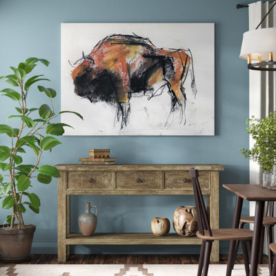 «Zubre, Bialowieza», reproduction d'art
