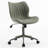 Maddoux Armless Swivel Office Chair Faux Leather Upholstered Waterproof Desk Chair Ergonomic Adjustable Computer Chair-215294540