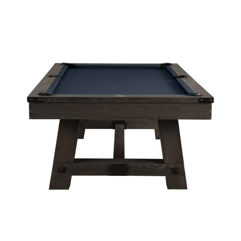 Yukon Slate Pool Table with Professional Installation Included, 7'5", Titanium, Weathered Fieldstone
