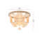 Hudson 16 inch Beaded Flush mount 