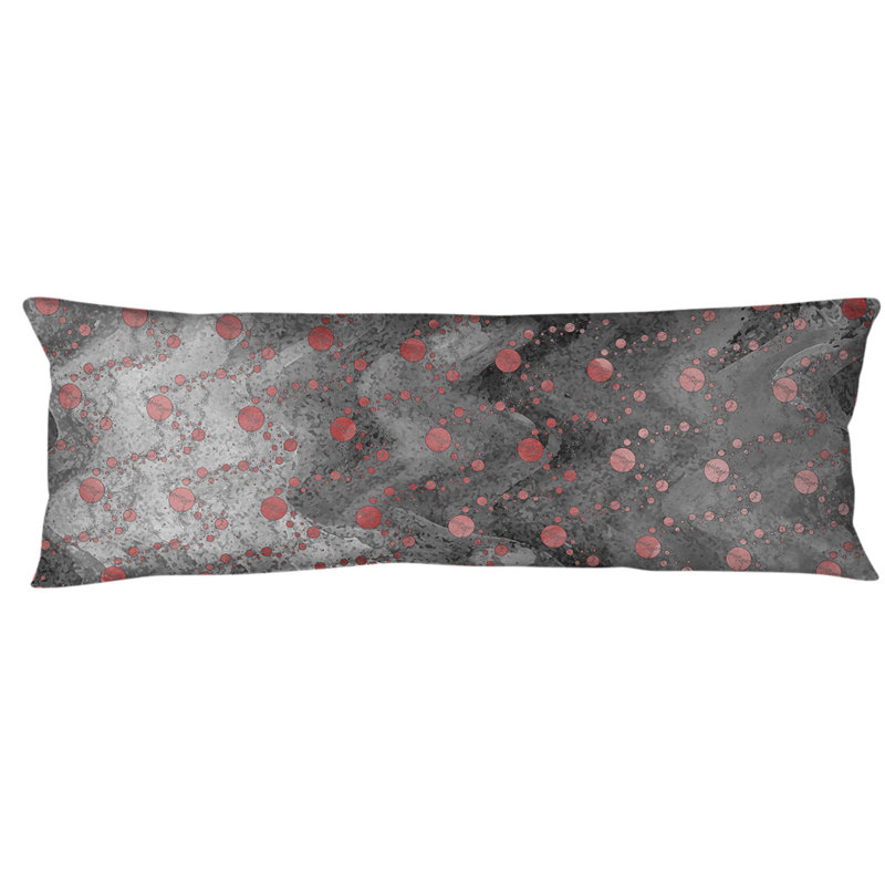 Polyester Pillow, Red/Black