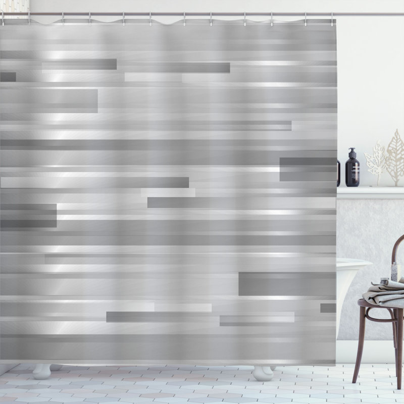 Enrique Shower Curtain with Hooks Included, 69" W x 70" L